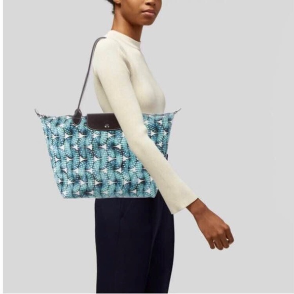 LONGCHAMP exclusive woven wave rope shoulder tote - Picture 3 of 10